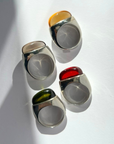 CORE RING · SILVER AND NATURAL STONES