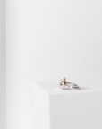 RADIANCE RING · GOLD, SILVER AND DIAMOND