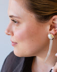 NOCTURNE EARRING · STERLING SILVER MODULAR ADD-ON · long