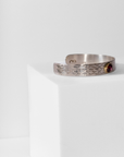 REPTILIA MINI CUFF · SILVER AND NATURAL GEMSTONES