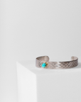 REPTILIA MINI CUFF · SILVER AND NATURAL GEMSTONES