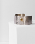 REPTILIA MEDIUM CUFF · SILVER AND NATURAL GEMSTONES