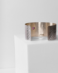 REPTILIA MEDIUM CUFF · SILVER AND NATURAL GEMSTONES