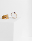 REPTILIA EARRINGS · VERMEIL AND NATURAL STONES