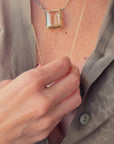 NOVA GRANDE · PENDANT IN GOLD AND NATURAL GEMSTONE
