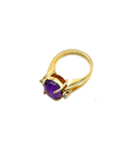 KINETIC YELLOW & PURPLE SERIES · GOLD RING WITH NATURAL GEMSTONES AND DIAMONDS