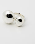 COCOON DOUBLE SPHERE Ring: sterling silver