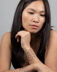 CONNECTION Cuff: Yellow gold and sterling silver