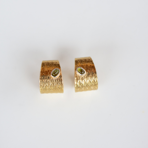 REPTILIA Earring: Vermeil. Yellow gold and sterling silver