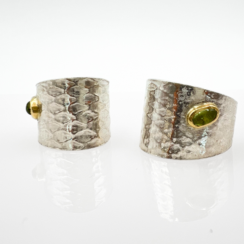 REPTILIA Earring: Vermeil. Yellow gold and sterling silver