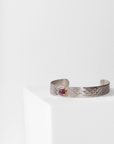 REPTILIA MINI CUFF · SILVER AND NATURAL GEMSTONES