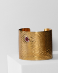 REPTILIA MAXIMA CUFF · VERMEIL AND NATURAL GEMSTONES