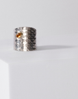 REPTILIA RING · SILVER AND NATURAL STONES