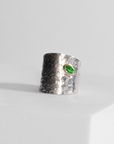 REPTILIA RING · SILVER AND NATURAL STONES