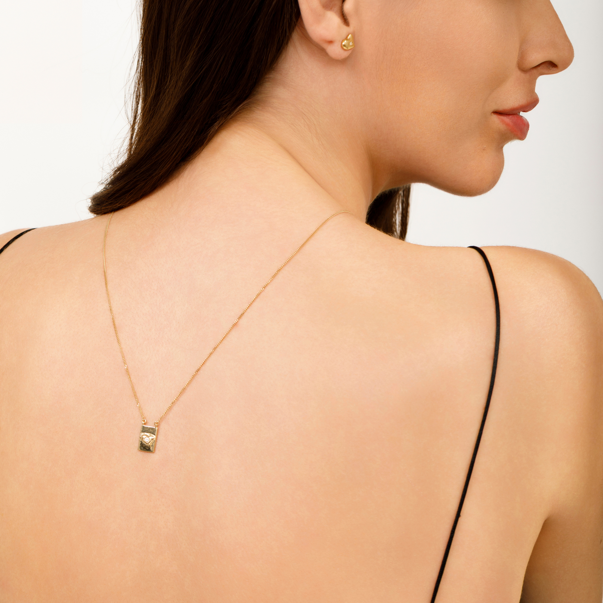 GRACE SCAPULAR · GOLD AND DIAMOND