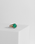 Kinetic ring in gold with diamond and gemstone by Carlota Guardia