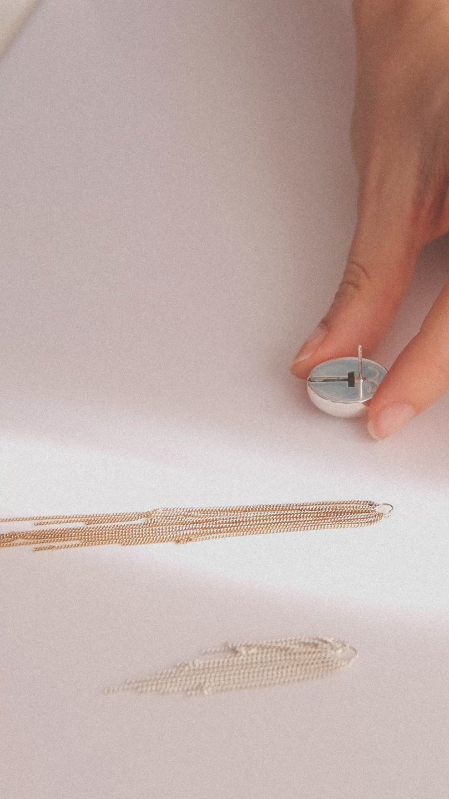 Nocturne modular vermeil earring demonstrating its versatile design and multiple styling options by Carlota Guardia