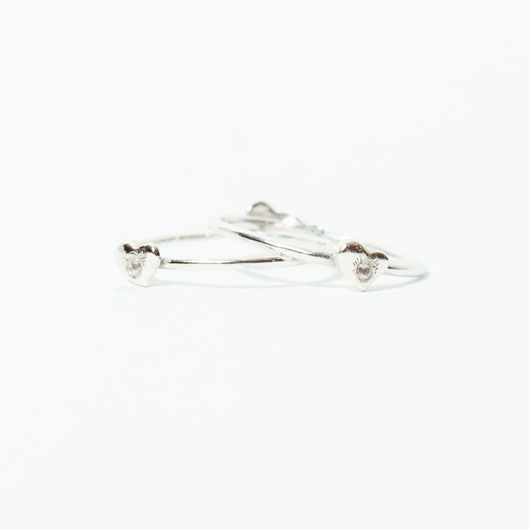 SELF-LOVE RING · SILVER AND DIAMOND