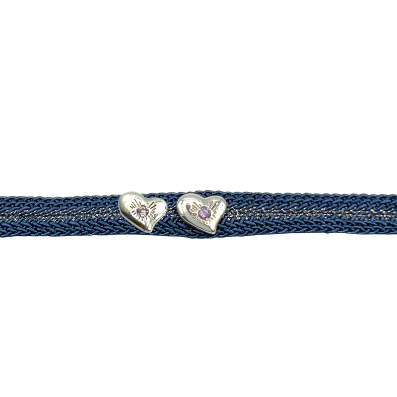 LES AMOURS bracelet ♥♥: Recycled sterling silver and natural gemstone