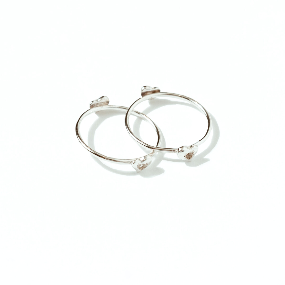 SELF-LOVE RING · SILVER AND DIAMOND