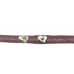 LES AMOURS bracelet ♥♥: Recycled sterling silver and natural gemstone