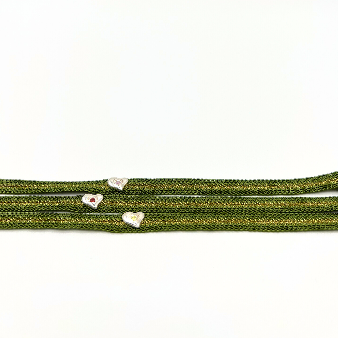 les-amours-green-bracelet-silver-heart-diamond-front2.png