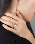 SNAKE RING · SILVER AND GOLD