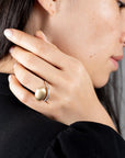SNAKE RING · SILVER AND GOLD