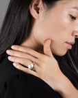 SNAKE RING · SILVER AND GOLD