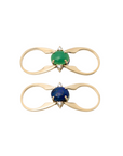Kinetic ring in gold with diamond and gemstone by Carlota Guardia
